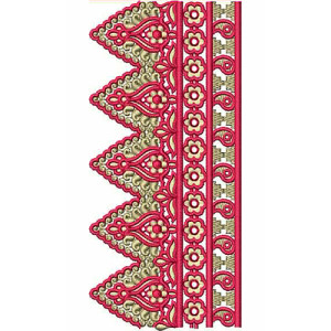 Pakistani woman Clothing Freestanding Embroidery Design 21126