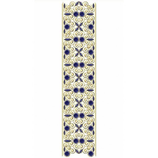 Cotton Dress Lace Embroidery Design 21195