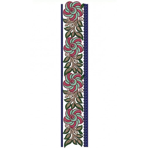 New Latest Motifs Lace Embroidery Design 21196