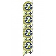 5 mm Sequins Peacock Cording Lace Design 21204
