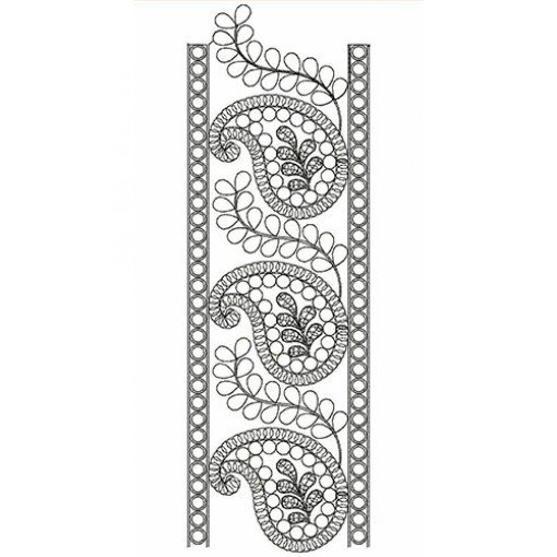 Full Cording Chunari Border Cording Lace Design 21211