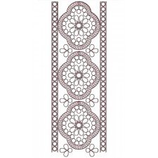 Full Cording Stone Space Embroidery Lace Design 21214