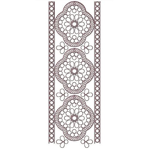 Full Cording Stone Space Embroidery Lace Design 21214
