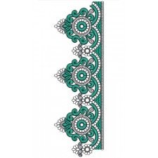 Hand Work Space Bridal Dress Cording Lace Design 21215