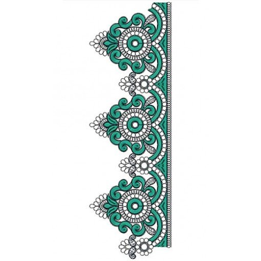 Hand Work Space Bridal Dress Cording Lace Design 21215