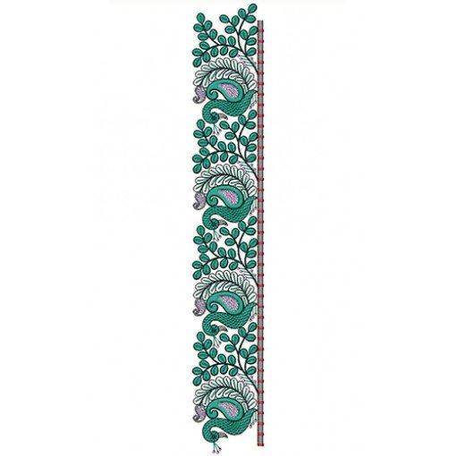 Peacock Cording Sequins Lace Design 21220