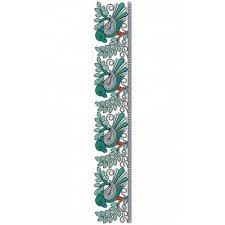 Parrot Sequins Cording Embroidery Lace Design 21221