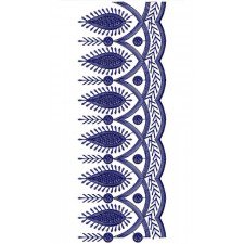 Cotton Thread Lace Embroidery Design 21258