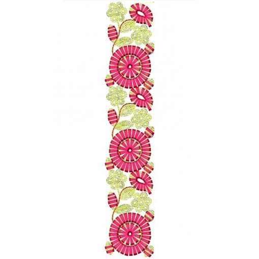 Cording Flat Undercover Pattern Embroidery Lace Design 21259