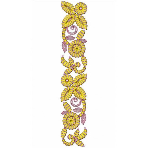 Cording Flat Undercover Pattern Embroidery Lace Design 21260