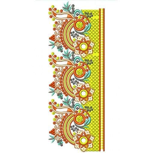 Flower Embroidery African Lace 21712