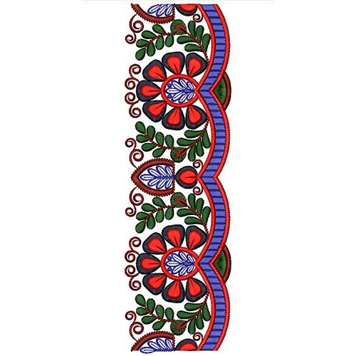 Indian Heavy Border Embroidery Design 21821
