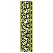 Vietnam Crepe Silk Heavy Border Embroidery Design 21868