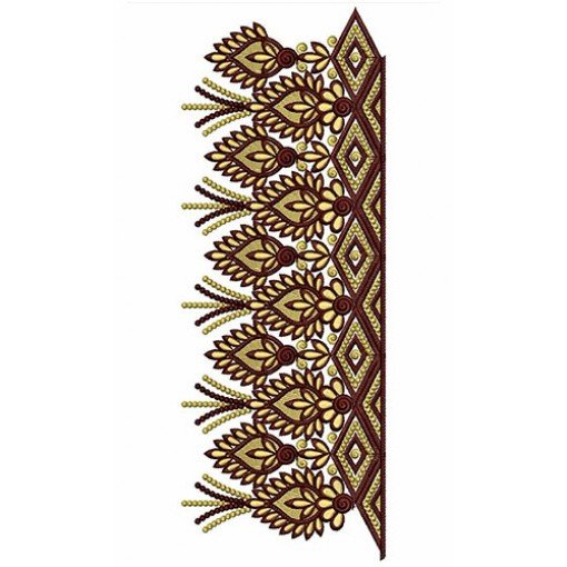 Floral Lace Embroidery Design 21936