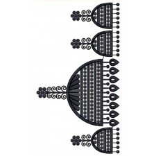 Ornaments Lace Embroidery Design 21939