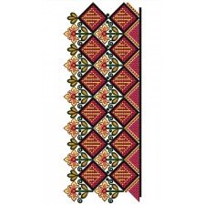 Rhombus Shape Lace Cross Stitch Embroidery 21963