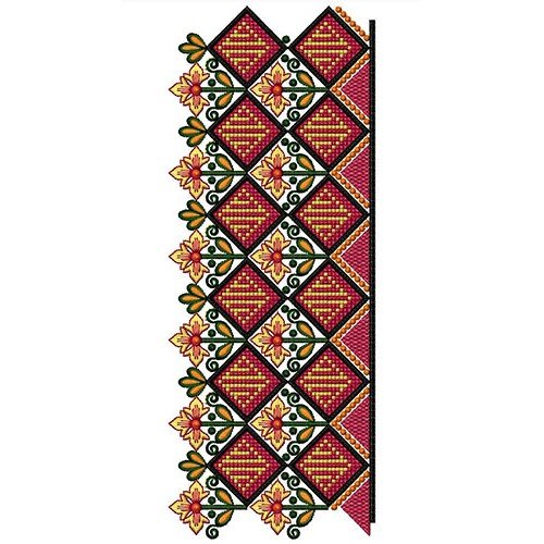Rhombus Shape Lace Cross Stitch Embroidery 21963