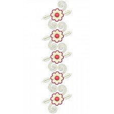 Folk Style Floral Decorative Lace Design 21995