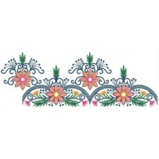 Mirror Work  Lace Embroidery Design