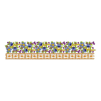 Colour Embroidery Lace For Dupatta