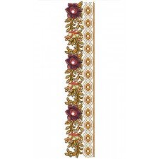 Braid Continuous Lace Embroidery Design 22004