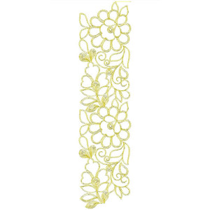 Full Cording Embroidery Design 22015