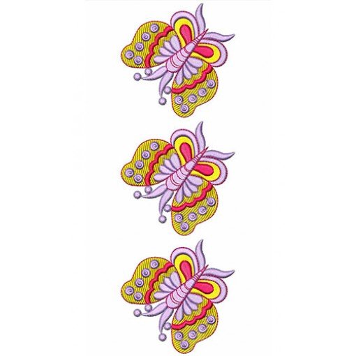 Valentine Butterfly Embroidery Design 22022