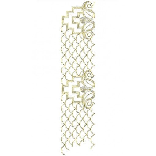 Cording Lace Embroidery Design 22159