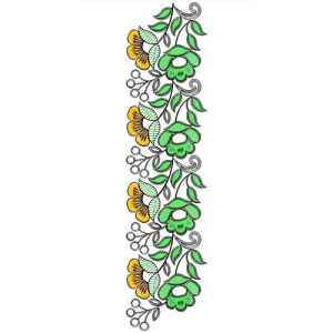 Lace Embroidery Design 22161