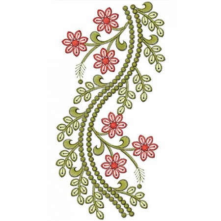 Lace Embroidery Design 22166
