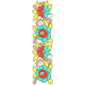 Lace Embroidery Design 22167
