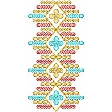 Lace Embroidery Design 22168