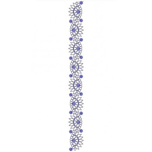 Cording Border Lace Embroidery Design 22223