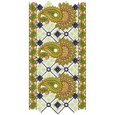 Supernet Patch Work Lace Embroidery Design 22331