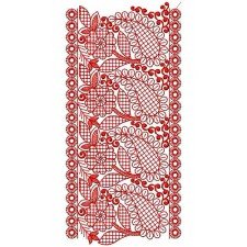 Elegant Lace Embroidery Design 22472