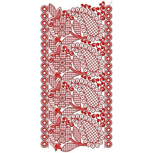 Elegant Lace Embroidery Design 22472