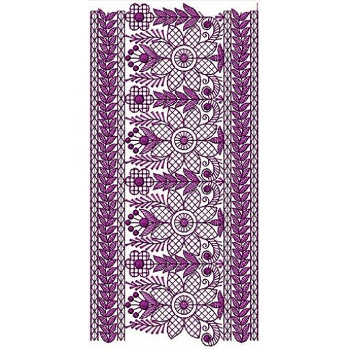 Baroque Lace Embroidery Design 22473