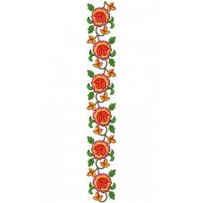 Palestinian Dress Lace Embroidery Design 22619