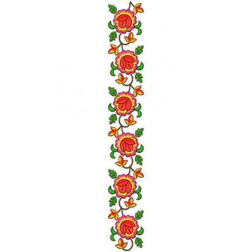 Palestinian Dress Lace Embroidery Design 22619