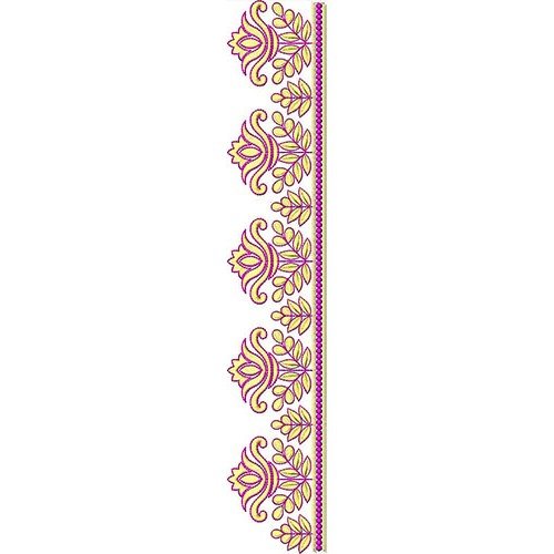 Awesome Flower Leaf Lace Embroidery Design 22674