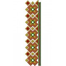 Hutcul Ukrainian Style Lace Embroidery Design 22675
