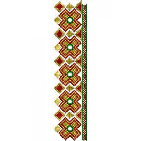 Hutcul Ukrainian Style Lace Embroidery Design 22675