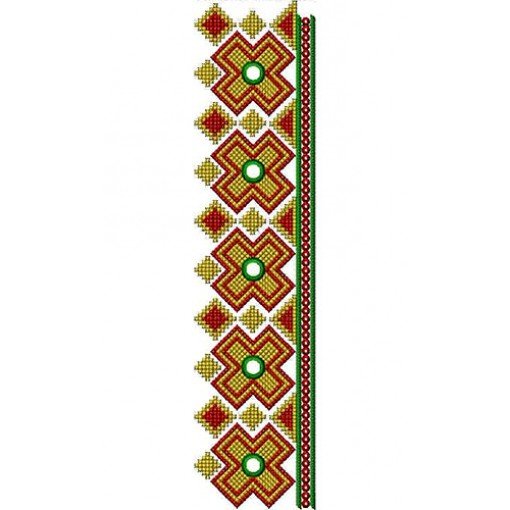 Hutcul Ukrainian Style Lace Embroidery Design 22675