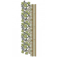 Austrian Flower Lace Embroidery Design 22682