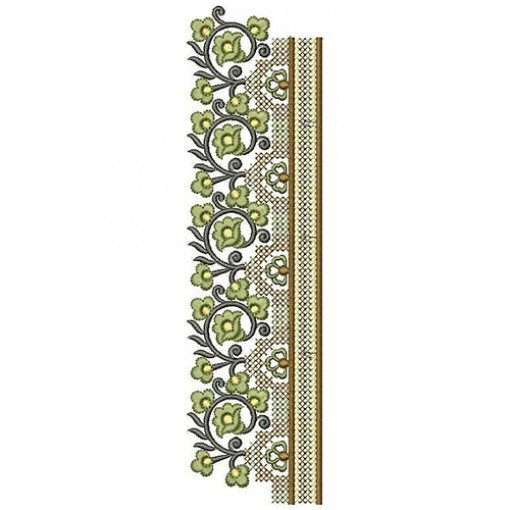 Austrian Flower Lace Embroidery Design 22682