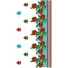 Beautiful African Floral Lace Embroidery Design 22683