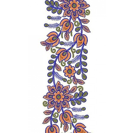 Creative Border Embroidery Design 2294