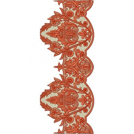 Satin Lace Embroidery Design 22970