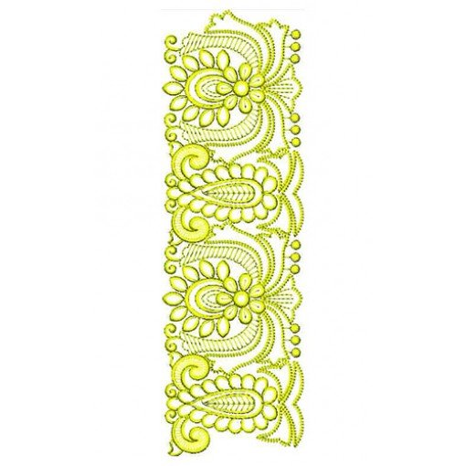 Scrolling Border Embroidery Design 23015
