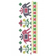 Beautiful Cross Stitch Lace Embroidery Design 23202